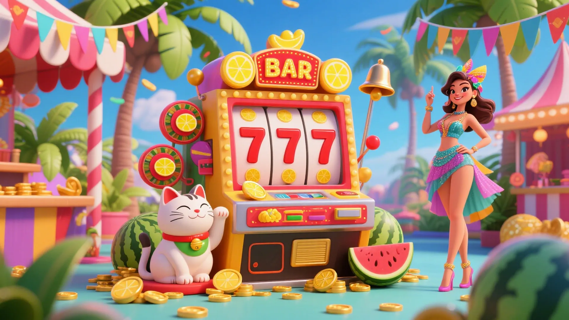 l55.com Colagem de slots com carretéis, símbolos wild e jackpot